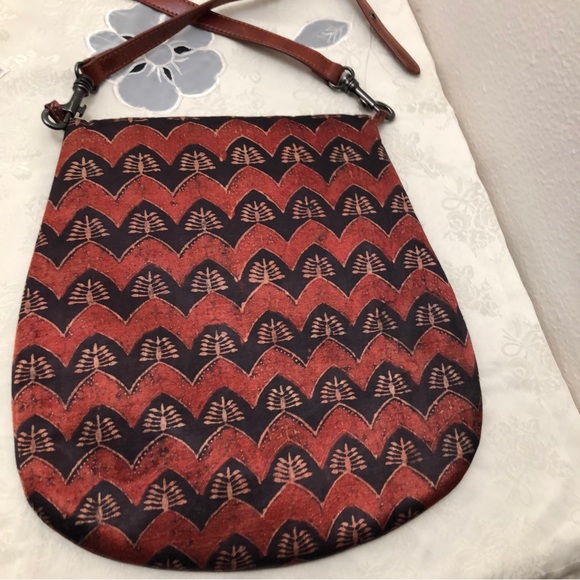 Chinese Crossbody Bag Brown/Orange - Picture 2 of 7